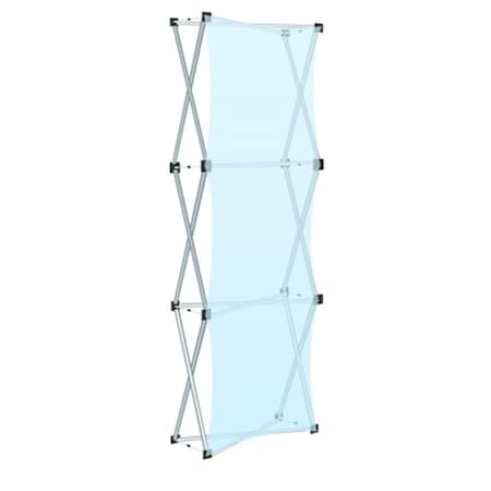 Testrite Visual Products Collage Pop-Up Frames 1 X 3 Collage Pop Up- Silver LG13